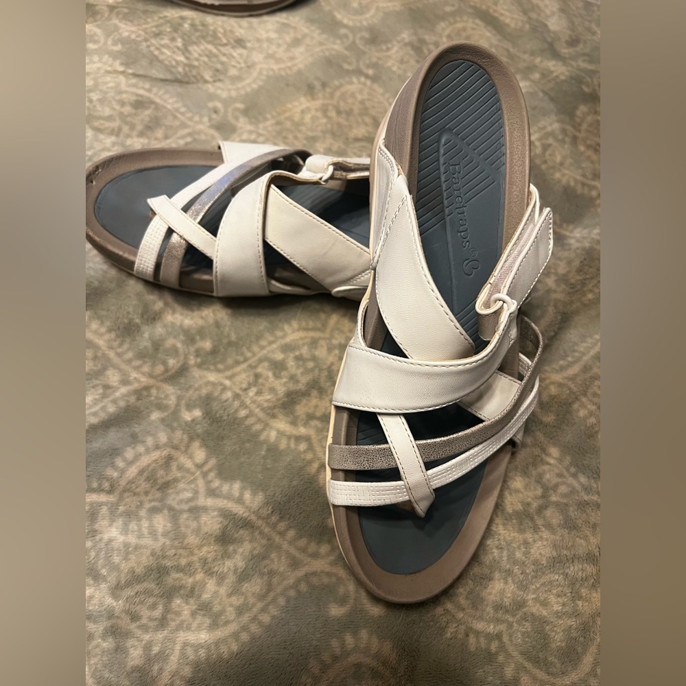 White Baretraps sandals
